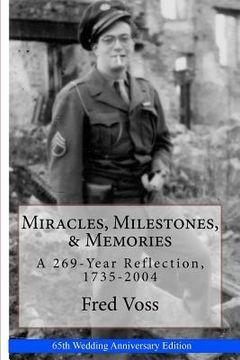 portada miracles, milestones, & memories (en Inglés)