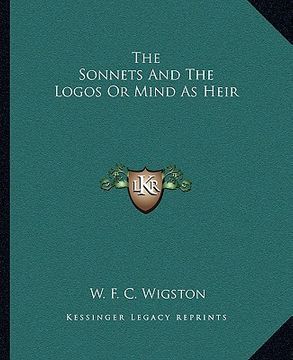 portada the sonnets and the logos or mind as heir (in English)
