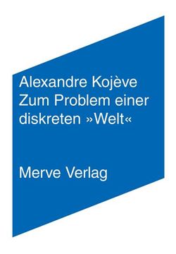 portada Zum Problem Einer Diskreten »Welt« (in German)