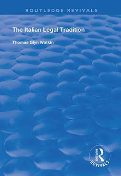 portada The Italian Legal Tradition (en Inglés)