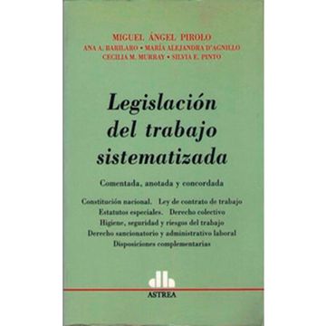 portada Legislación Del Trabajo Sistematizado (in Spanish)