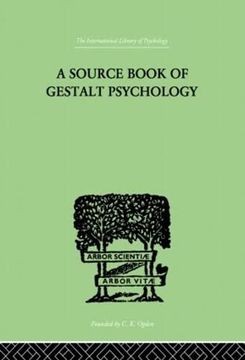 portada A Source Book of Gestalt Psychology (en Inglés)