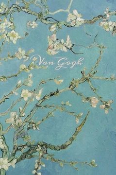 portada Van Gogh: Almond Blossoms, Hardcover Journal Writing Notebook Diary with Dotted Grid, Lined, & Blank Vintage Paper Style Pages 