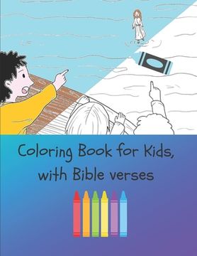 portada Coloring Book for Kids, with Bible verses: For Kids Ages 4-8 (in English)