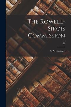 portada The Rowell- Sirois Commission; p1 (en Inglés)