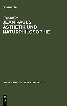 portada Jean Pauls Asthetik und Naturphilosophie (en Alemán)