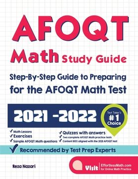 portada AFOQT Math Study Guide: Step-By-Step Guide to Preparing for the AFOQT Math Test (en Inglés)