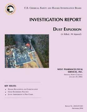 portada Investigation Report Dust Explosion