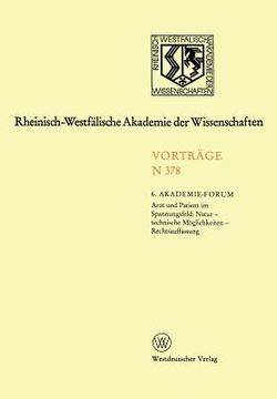 portada Arzt Und Patient Im Spannungsfeld: Natur - Technische Möglichkeiten - Rechtsauffassung (in German)