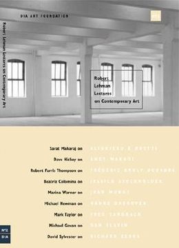 portada robert lehman lectures on contemporary art no. 2 (en Inglés)