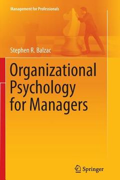portada Organizational Psychology for Managers (en Inglés)