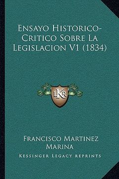 portada Ensayo Historico-Critico Sobre la Legislacion v1 (1834)