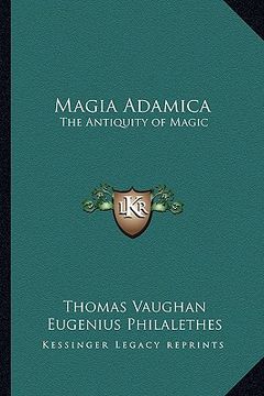 portada magia adamica: the antiquity of magic (en Inglés)