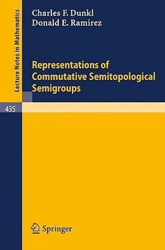portada representations of commutative semitopological semigroups (en Inglés)