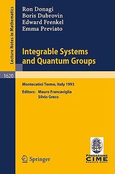portada integrable systems and quantum groups (en Inglés)