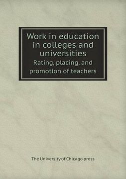 portada Work in education in colleges and universities Rating, placing, and promotion of teachers