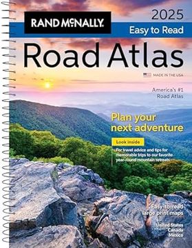 portada Rand McNally 2025 Easy-To-Read Midsize Road Atlas (en Inglés)
