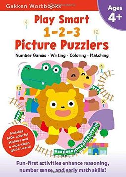 portada Play Smart 1-2-3 Picture Puzzlers 4+: Fun-First Activities For Building Early Math Skills (en Inglés)