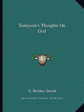 portada tennyson's thoughts on god (en Inglés)