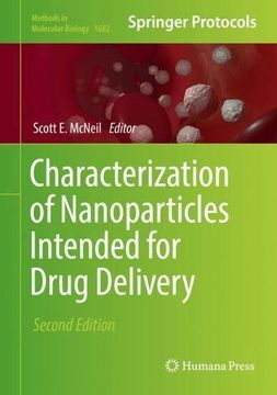 portada Characterization of Nanoparticles Intended for Drug Delivery (Methods in Molecular Biology)