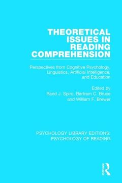 portada Theoretical Issues in Reading Comprehension: Perspectives from Cognitive Psychology, Linguistics, Artificial Intelligence and Education (in English)