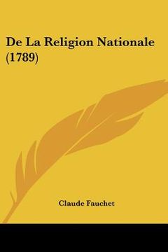 portada de la religion nationale (1789)