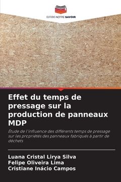 portada Effet du temps de pressage sur la production de panneaux MDP (en Francés)