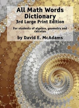 portada All Math Words Dictionary: For students of algebra, geometry and calculus
