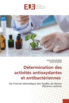 portada Détermination des activités antioxydantes et antibactériennes