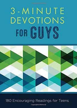 portada 3-Minute Devotions for Guys: 180 Encouraging Readings for Teens (en Inglés)