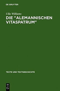 portada die " alemannischen vitaspatrum ": untersuchungen und edition (en Inglés)