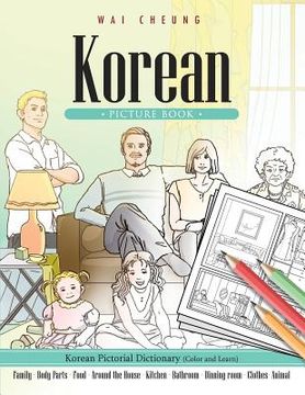 portada Korean Picture Book: Korean Pictorial Dictionary (Color and Learn)