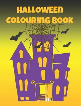 portada Halloween Colouring Book: Simple colouring designs for younger children for hours of spooky creative & mindful fun