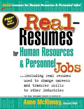 portada Real-Resumes for Human Resources & Personnel Jobs
