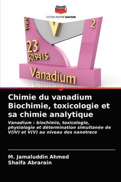 portada Chimie du vanadium Biochimie, toxicologie et sa chimie analytique (in French)