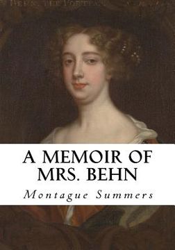 portada A Memoir of Mrs. Behn