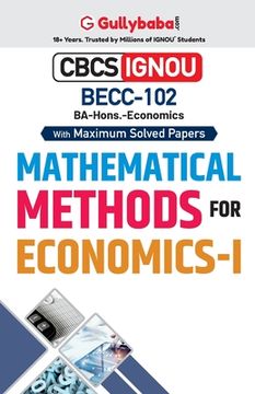 portada BECC-102 Mathematical Methods for Economics-I (en Inglés)