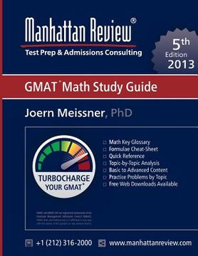 portada Manhattan Review Gmat Math Study Guide [5Th Edition] (in English)