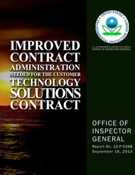 portada Improved Contract Administration Needed for the Customer Technology Solutions Contract