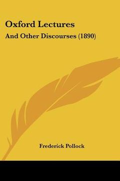 portada oxford lectures: and other discourses (1890) (en Inglés)