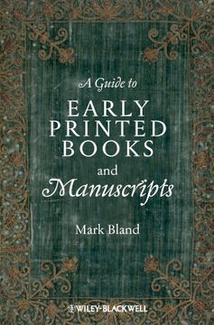 portada a guide to early printed books and manuscripts (en Inglés)