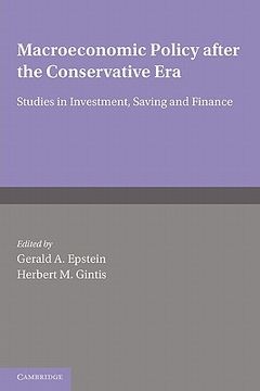 portada Macroeconomic Policy After the Conservative era Paperback (in English)