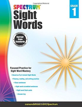 portada Spectrum Sight Words, Grade 1 (in English)