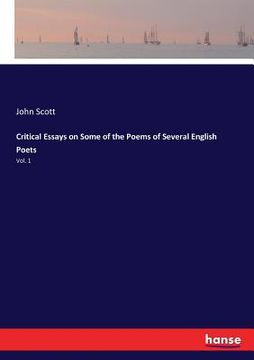 portada Critical Essays on Some of the Poems of Several English Poets: Vol. 1 (en Inglés)