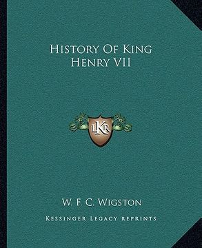 portada history of king henry vii (en Inglés)