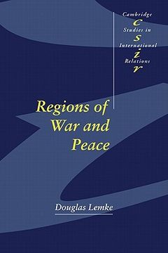 portada Regions of war and Peace (Cambridge Studies in International Relations) (in English)