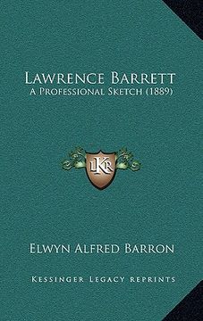 portada lawrence barrett: a professional sketch (1889) (in English)