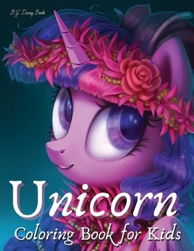 portada Unicorn Coloring Book for kids (en Inglés)