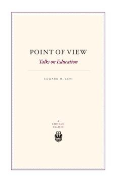 portada Point of View: Talks on Education (in English)
