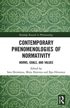 portada Contemporary Phenomenologies of Normativity (Routledge Research in Phenomenology) (en Inglés)